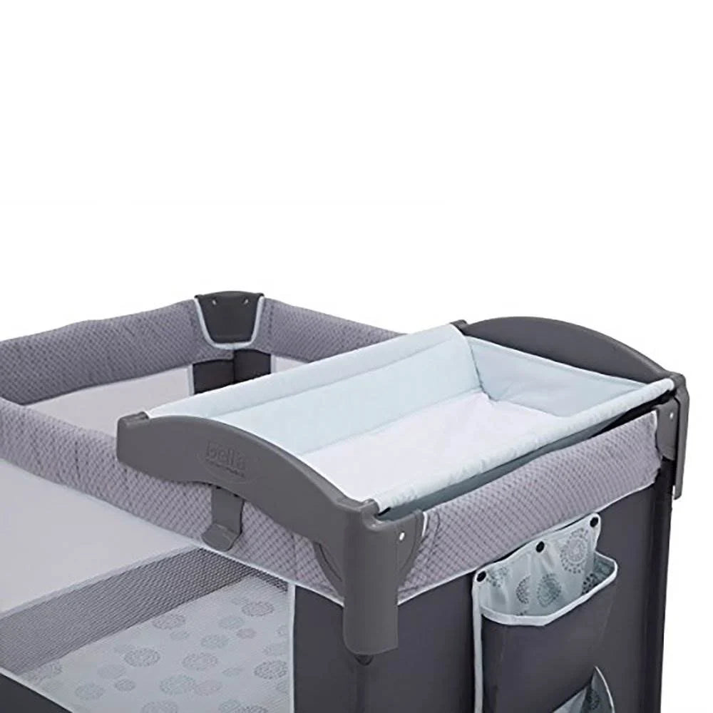 Delta Children LX Deluxe Portable Baby Play Yard With Removable Bassinet and Changing Table, Eclipse