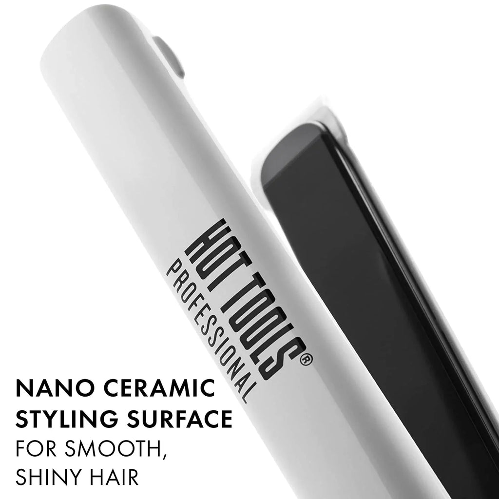 Hot Tools Pro Artist Nano Ceramic Hair Straightener | For Smooth, Straight Hair (1 in)