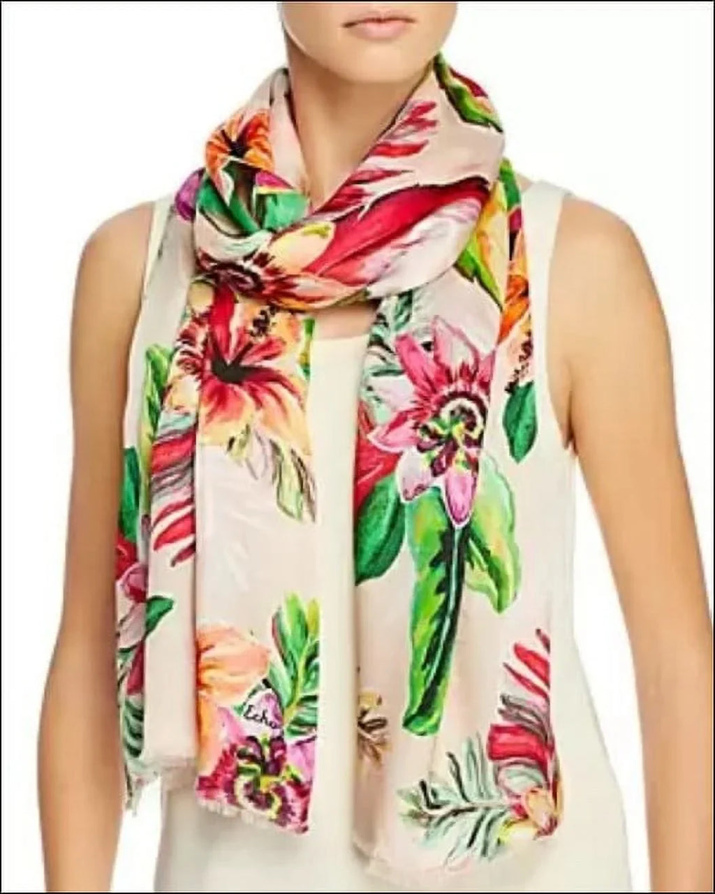 Echo Paradise Floral Silk Tubular Wrap