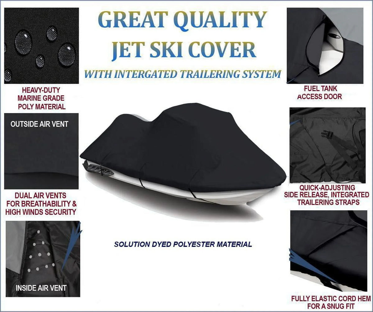 BLACK PWC 600D JET SKI shield suitable for Polaris Pro 785 Limited 2001 1-2 Seater