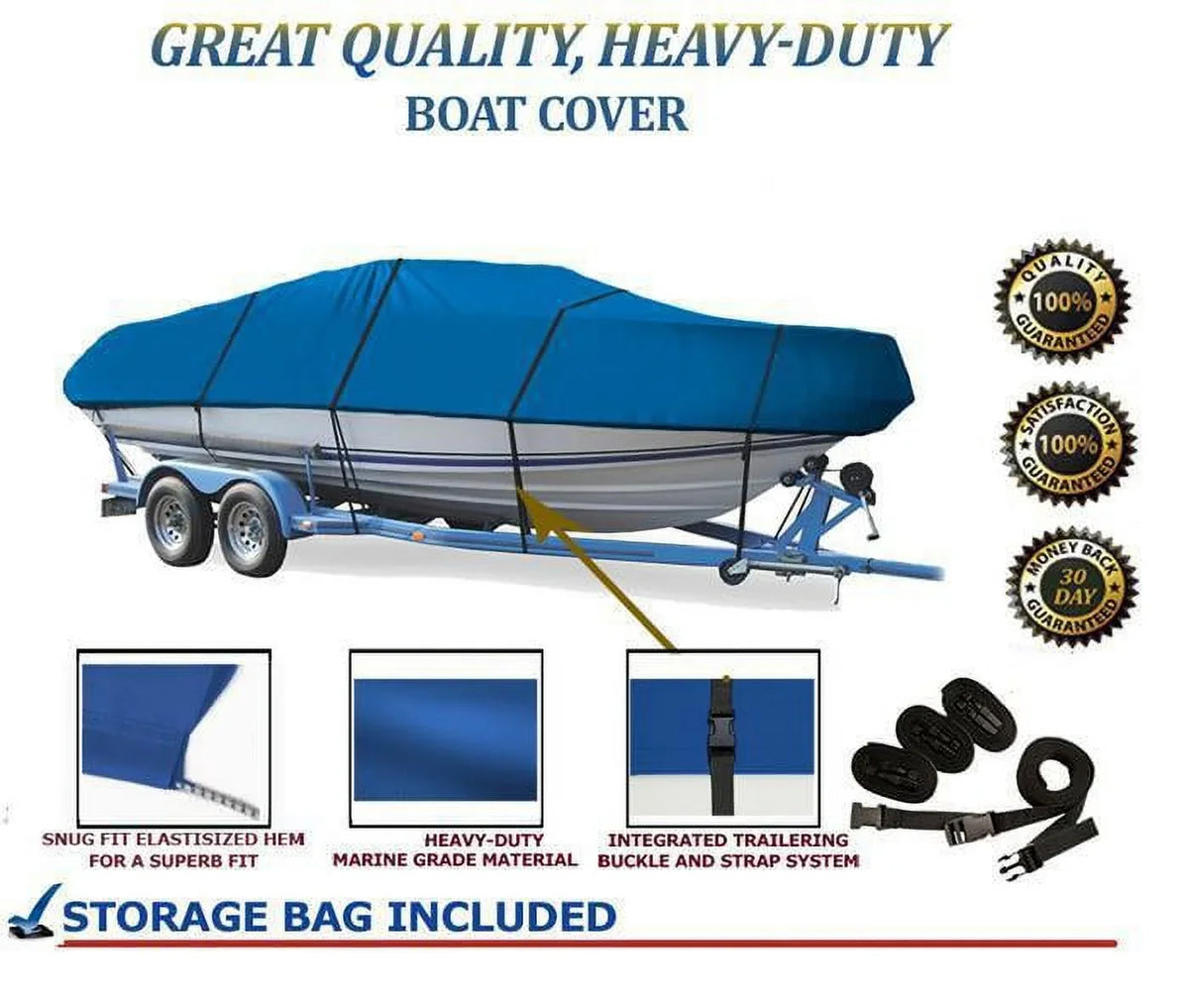 BLUE, outstanding premium craft shield appropriate for Chaparral Boats 210 Sunesta 1996 1997 1998 1999 2000 2001 2002 2003