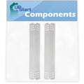 2-Pack BBQ Grill Heat Shield Plate Tent Replacement Parts for Nex 720-0336D - appropriate Barbeque Stainless Steel Flame Tamer, Guard, Deflector, Flavorizer Bar, Vaporizer Bar, Burner protector 16 1/8"