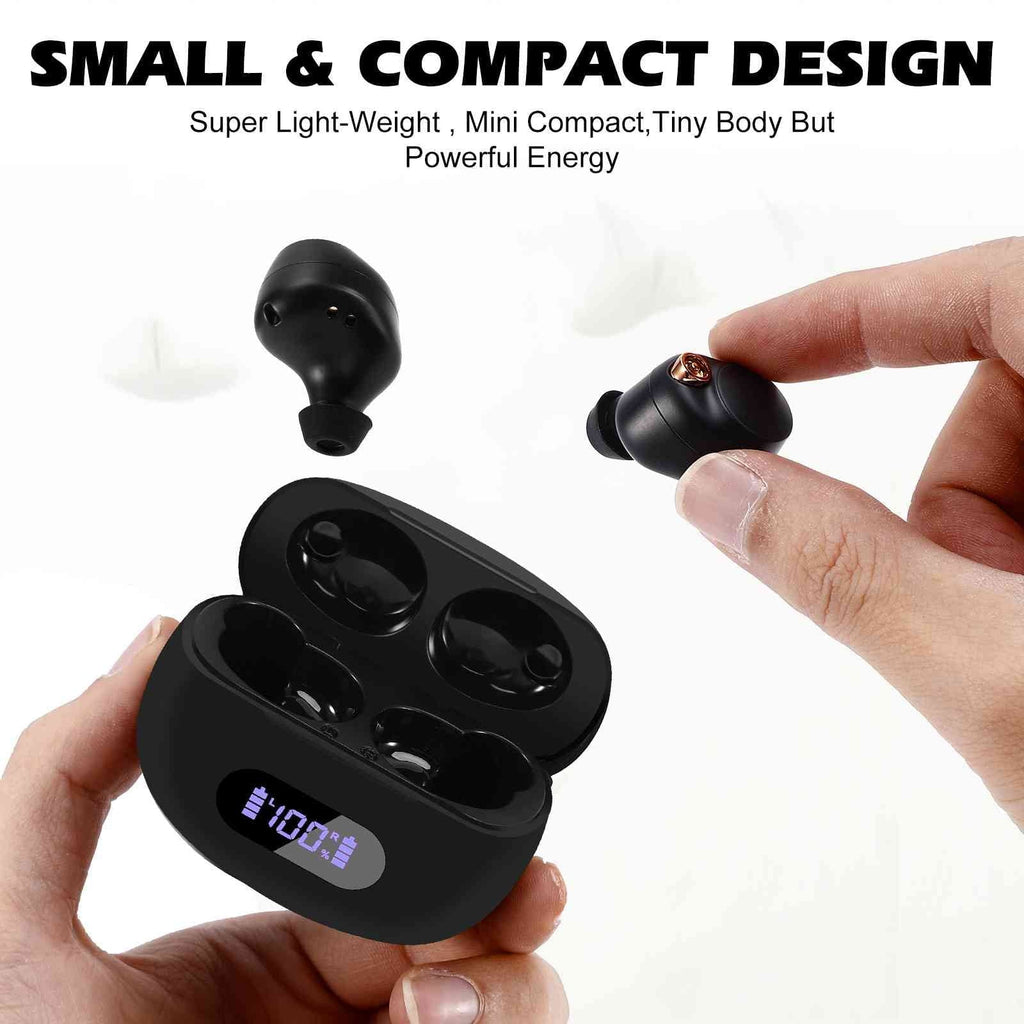 UrbanX True Wireless Bluetooth Earbuds + Charging Case, Black, Dual Connect, IPX5 liquid Resistance, Bluetooth 5.2 Connection, Balanced, Bass Boost appropriate with  K5 Pro