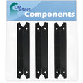 3-Pack BBQ Grill Heat Shield Plate Tent Replacement Parts for Charmglow 8107341W - suitable Barbeque Porcelain Steel Flame Tamer, Flavorizer Bar, Vaporizer Bar, Burner shield 17 3/4"