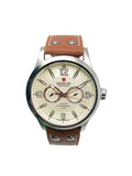 Swiss Military Hanowa StainlessSteel Beige Dial Quartz Mens Watch 06-4307.04.002
